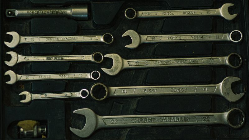 A photo of spanners used to adorn the post that announces that Claris have released the FileMaker Pro 19.3.2 update.
